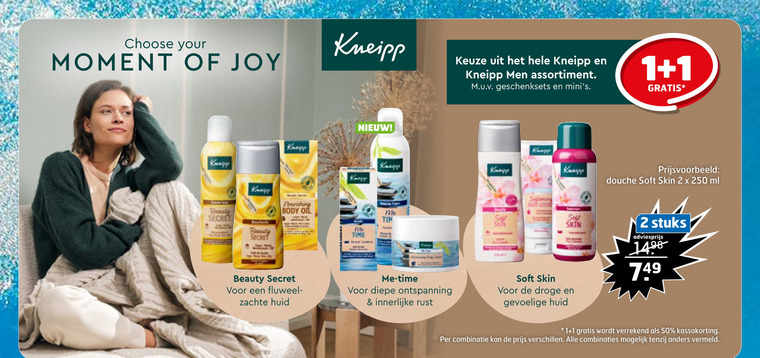 Kneipp   bodylotion, douchegel folder aanbieding bij  Trekpleister - details