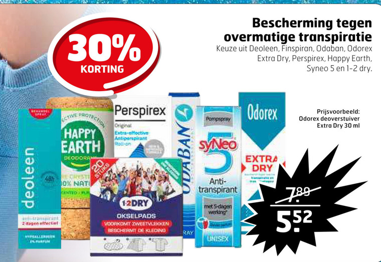 Odorex   deodorant folder aanbieding bij  Trekpleister - details