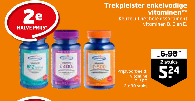 Trekpleister Huismerk   vitamine folder aanbieding bij  Trekpleister - details