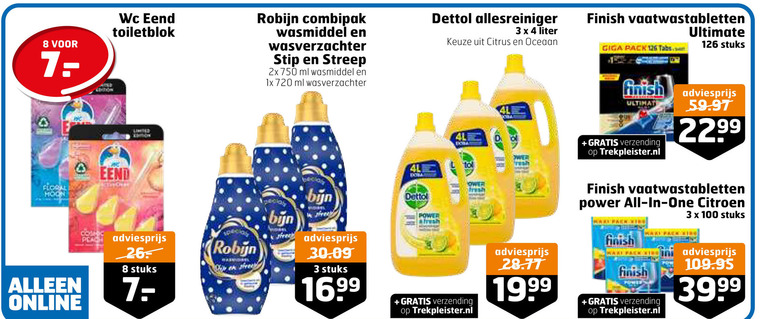 Robijn   wasmiddel folder aanbieding bij  Trekpleister - details