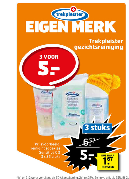 Trekpleister Huismerk   gezichtsreiniging folder aanbieding bij  Trekpleister - details