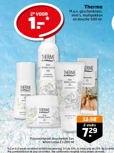 Therme   huidverzorging, deodorant folder aanbieding bij  Trekpleister - details