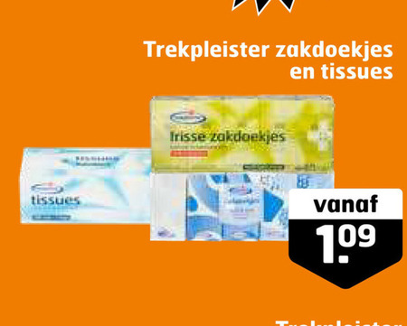 Trekpleister Huismerk   zakdoek, tissue folder aanbieding bij  Trekpleister - details