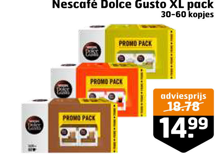Nescafe   dolce gusto capsules folder aanbieding bij  Trekpleister - details