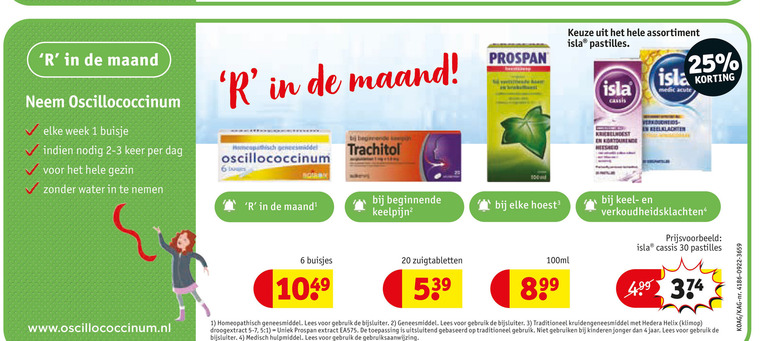 Isla   keelpastilles folder aanbieding bij  Kruidvat - details