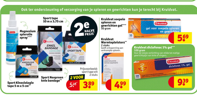 vorm Attent Raad kniebandage, warmtepleisterss folder aanbieding bij Kruidvat - details