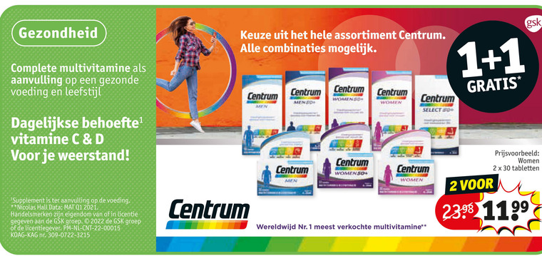 Centrum   multivitaminen folder aanbieding bij  Kruidvat - details