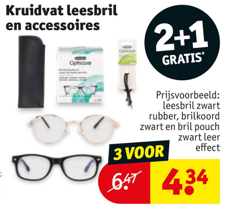 harpoen Rondsel glas Kruidvat Huismerk leesbril folder aanbieding bij Kruidvat - details