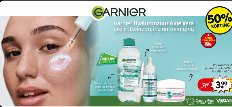 Garnier Skin Active   nachtcreme, gezichtsreiniging folder aanbieding bij  Kruidvat - details