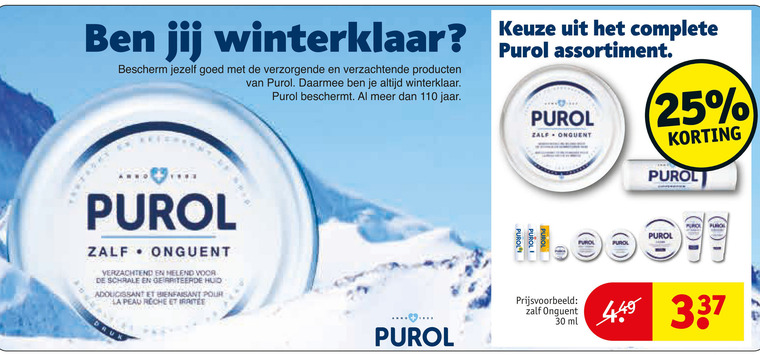 Purol   lippenbalsem folder aanbieding bij  Kruidvat - details