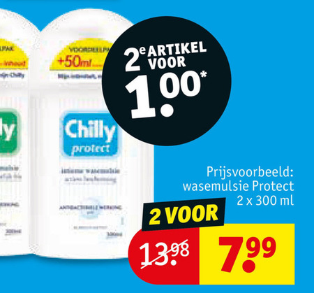 Chilly   dameshygiene folder aanbieding bij  Kruidvat - details