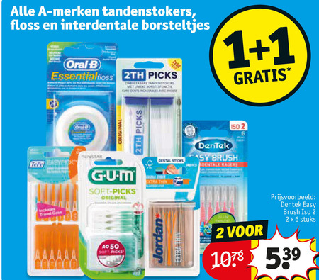 Alle merken   interdentale ragers, tandenstokers folder aanbieding bij  Kruidvat - details