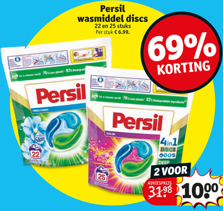 Persil   wasmiddel folder aanbieding bij  Kruidvat - details