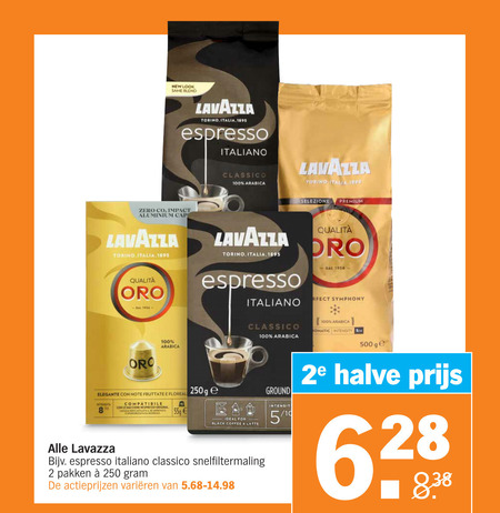 Lavazza   koffiecups, dolce gusto capsules folder aanbieding bij  Albert Heijn - details