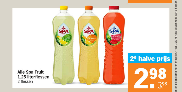 Spa en Fruit   fruitdrank folder aanbieding bij  Albert Heijn - details