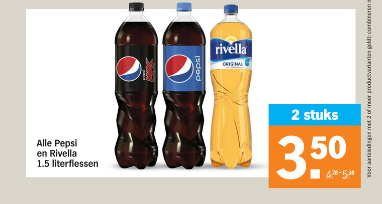 Pepsi   cola, frisdrank folder aanbieding bij  Albert Heijn - details