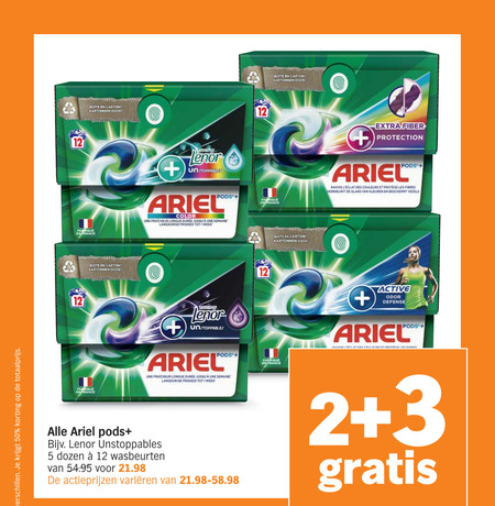 Ariel   wasmiddel folder aanbieding bij  Albert Heijn - details