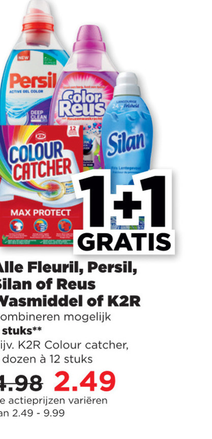 Color Reus   wasverzachter, wasmiddel folder aanbieding bij  Plus - details