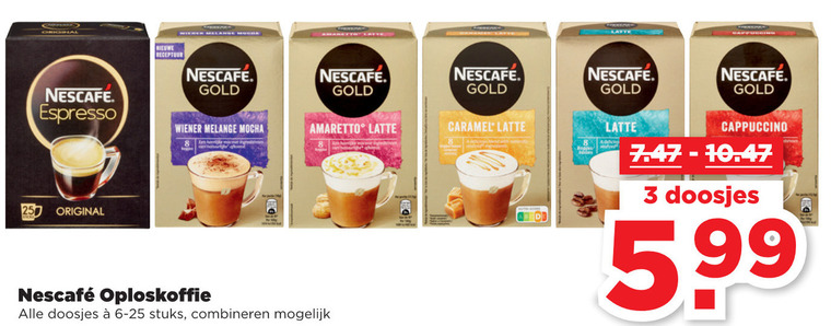 Nescafe   oploskoffie folder aanbieding bij  Plus Vandaag - details