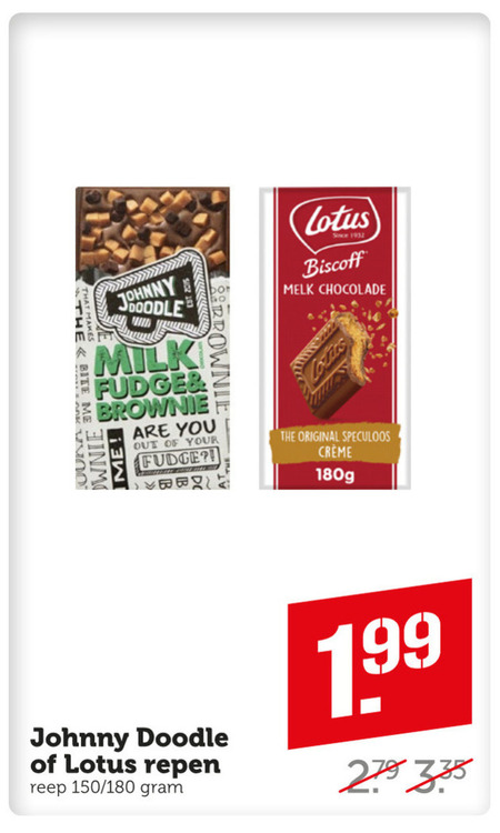 Johnny Doodle   chocolade folder aanbieding bij  Coop - details