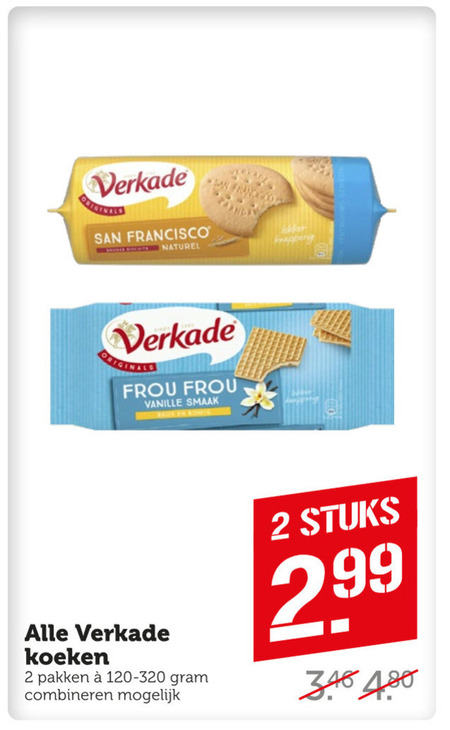 Verkade   biscuits folder aanbieding bij  Coop - details