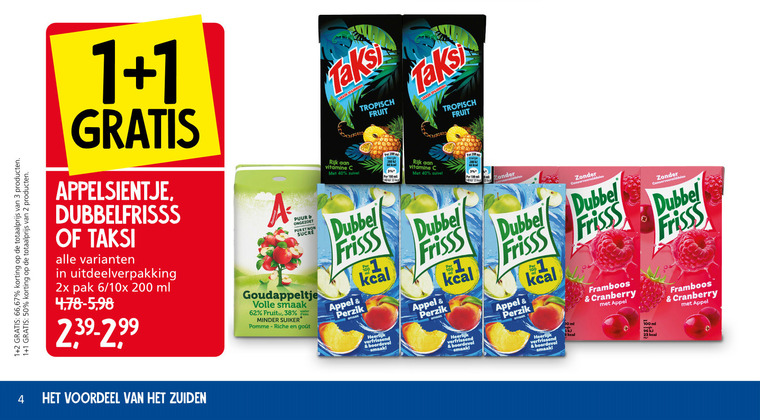 Appelsientje fruitdrank folder aanbieding bij Jan Linders - details