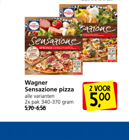 Wagner   diepvriespizza folder aanbieding bij  Jan Linders - details