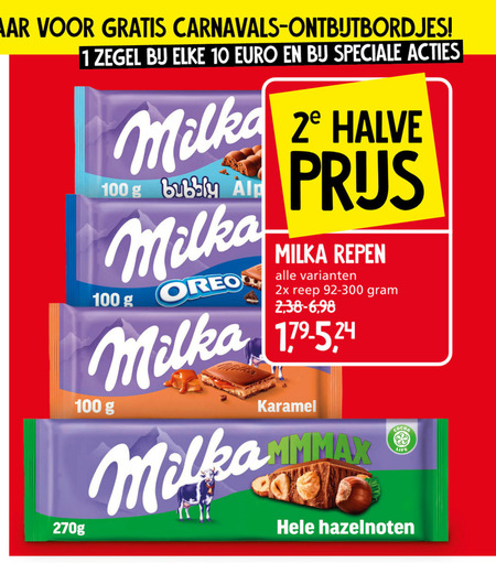 Milka   chocolade folder aanbieding bij  Jan Linders - details