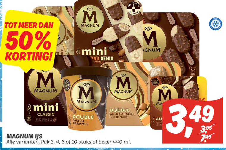 Magnum   ijslollies, ijsspecialiteit folder aanbieding bij  Dekamarkt - details