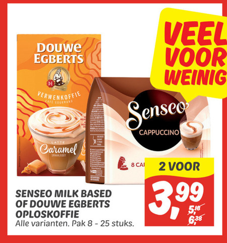 Douwe Egberts Senseo   koffiepad, oploskoffie folder aanbieding bij  Dekamarkt - details