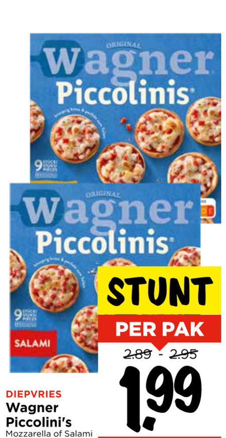 Wagner   diepvriespizza folder aanbieding bij  Vomar - details