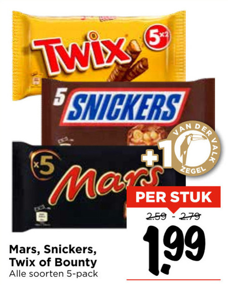 Mars   chocoladereep folder aanbieding bij  Vomar - details