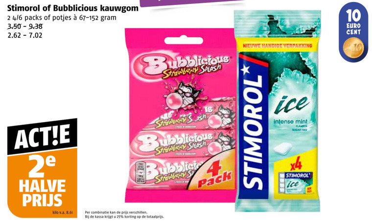 Stimorol   kauwgom folder aanbieding bij  Poiesz - details