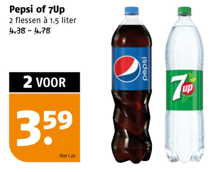 Pepsi   frisdrank, cola folder aanbieding bij  Poiesz - details