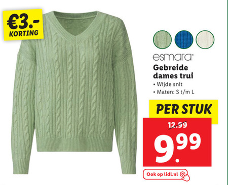 esmara   damestrui folder aanbieding bij  Lidl - details