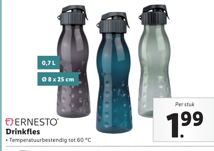 Ernesto   drinkfles folder aanbieding bij  Lidl - details