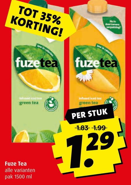 Fuze Tea   ice tea folder aanbieding bij  Boni - details