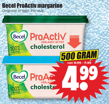 Becel   margarine folder aanbieding bij  Dirk - details