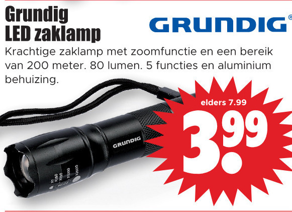 academisch Psychiatrie manipuleren Grundig zaklamp folder aanbieding bij Dirk - details