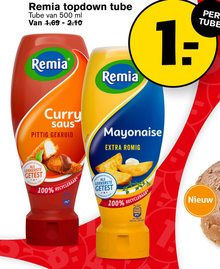 Remia   mayonaise, snacksaus folder aanbieding bij  Hoogvliet - details