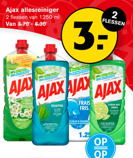 Ajax   allesreiniger folder aanbieding bij  Hoogvliet - details