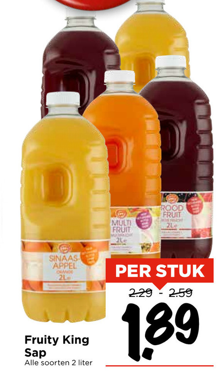 Fruity King   fruitdrank folder aanbieding bij  Vomar - details