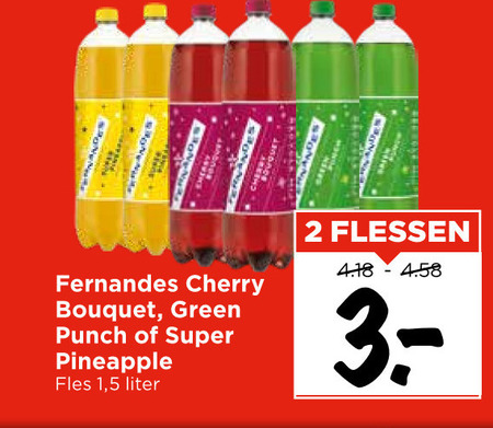 Fernandes   frisdrank folder aanbieding bij  Vomar - details