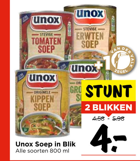 Unox   soep folder aanbieding bij  Vomar - details