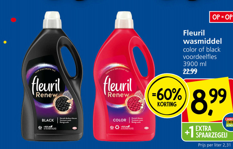 Fleuril   wasmiddel folder aanbieding bij  Jan Linders - details