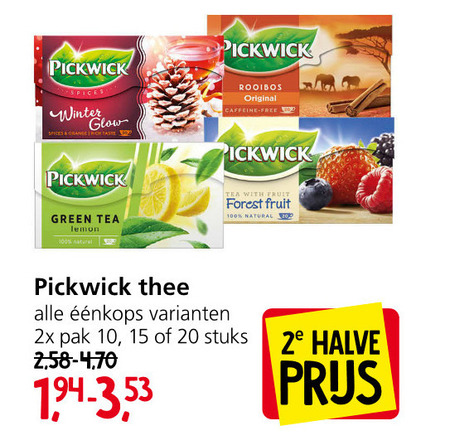 Pickwick   thee folder aanbieding bij  Jan Linders - details