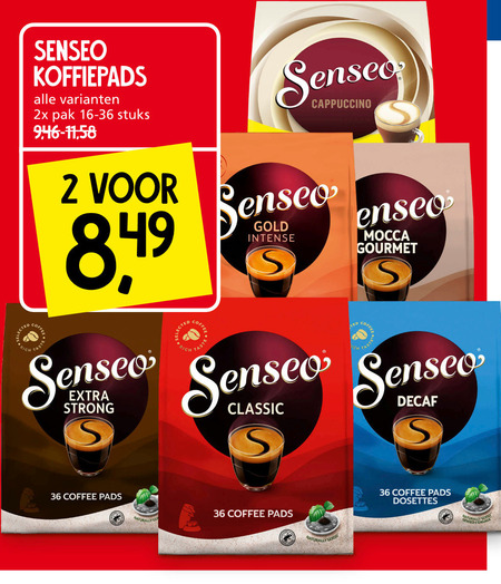 Douwe Egberts Senseo   koffiepad folder aanbieding bij  Jan Linders - details