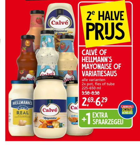 Calve   mayonaise, snacksaus folder aanbieding bij  Jan Linders - details