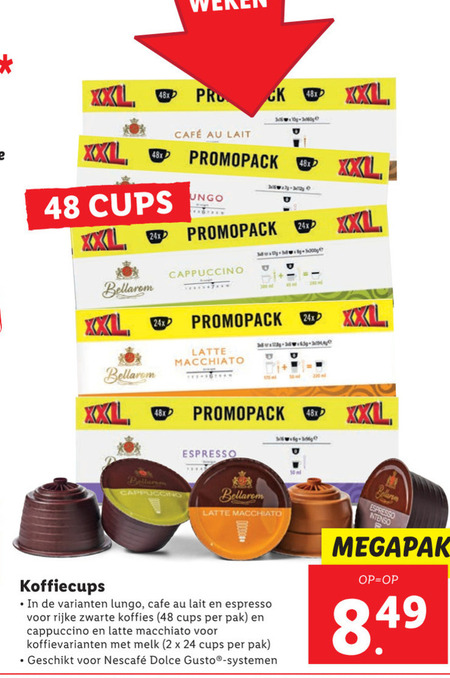 Bellarom   dolce gusto capsules folder aanbieding bij  Lidl - details