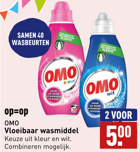 Omo   wasmiddel folder aanbieding bij  Aldi - details